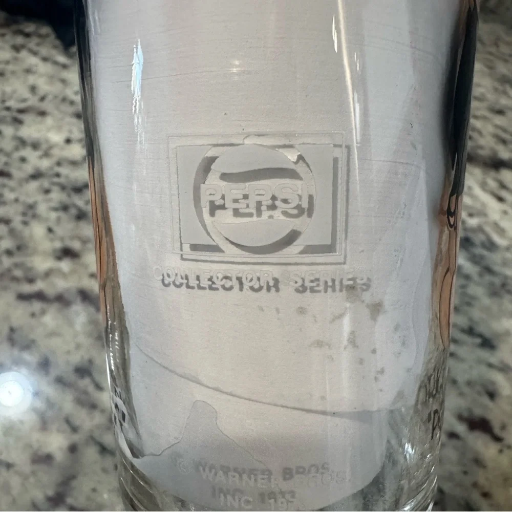 1973 Pepsi Collector Glass Porky Pig Warner Bros Looney‎ Tunes Vintage